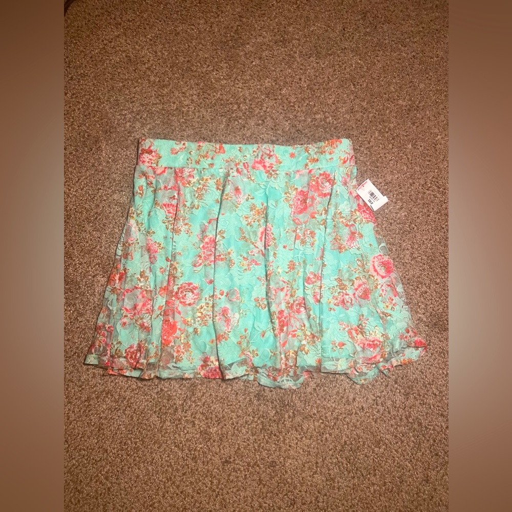 Wallflower Floral Lace A-line Skater Circle Skirt